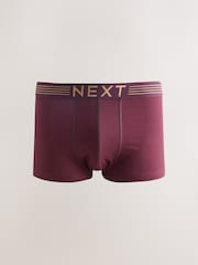 Purple/ Orange/ Pink/ Blue Gold Waistband 10 pack Cotton Rich Blend Hipsters Boxers - Image 6 of 14