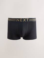 Purple/ Orange/ Pink/ Blue Gold Waistband 10 pack Cotton Rich Blend Hipsters Boxers - Image 8 of 14