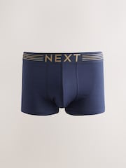 Purple/ Orange/ Pink/ Blue Gold Waistband 10 pack Cotton Rich Blend Hipsters Boxers - Image 9 of 14