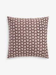 Brown Geometric Squares Cushions - Image 2 of 5