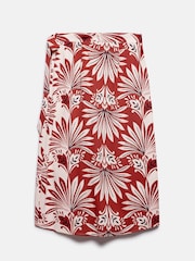 Mint Velvet Red Print Wrap Skirt - Image 6 of 7