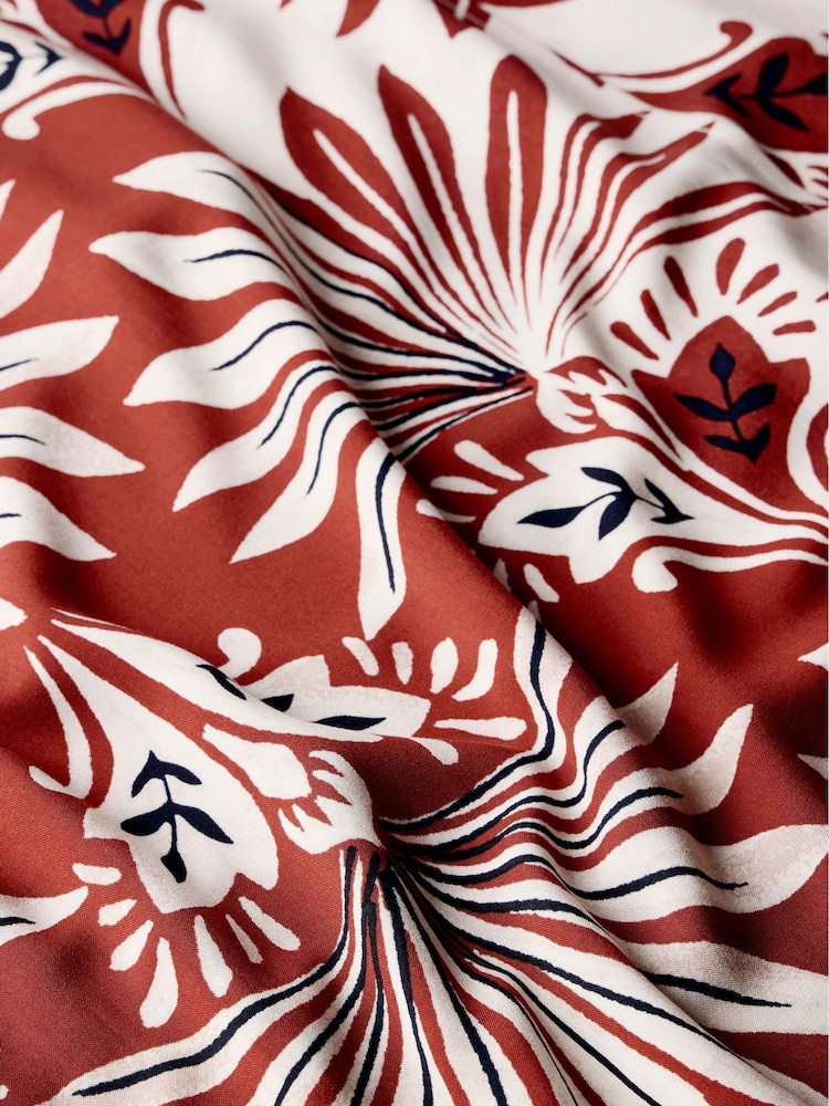 Mint Velvet Red Print Wrap Skirt - Image 7 of 7