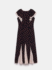 Mint Velvet Black Strawberry Print Maxi Dress - Image 7 of 7