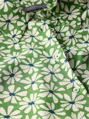 Mint Velvet Green Floral Print Longline Shirt - Image 8 of 8