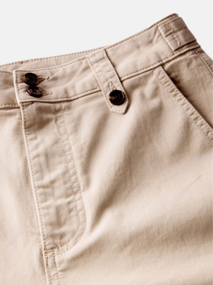Mint Velvet Cream Barrel Leg Chino Trousers - Image 8 of 8