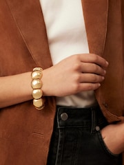 Mint Velvet Gold Tone Statement Bracelet - Image 1 of 4