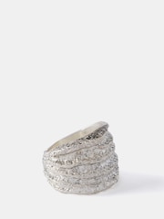 Mint Velvet Silver Tone Hammered Ring - Image 1 of 4