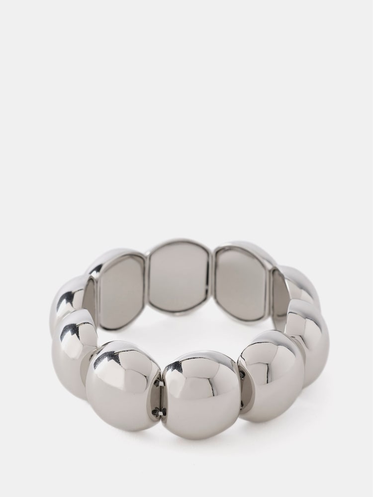 Mint Velvet Silver Tone Stretch Bracelet - Image 2 of 4