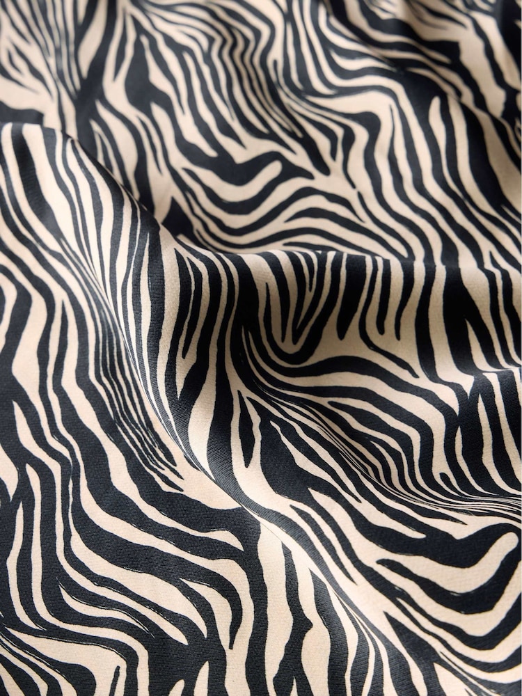 Mint Velvet Black Animal Print Satin Slip Dress - Image 8 of 8 Mint Velvet Black Animal Print Satin Slip Dress - Image 8 of 8