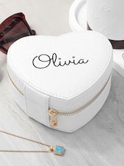Treat Republic Personalised Heart Jewellery Case - Image 1 of 5