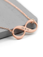 Treat Republic Personalised Infinity Twist Necklace - Image 1 of 3