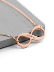 Treat Republic Personalised Infinity Twist Necklace - Image 3 of 3
