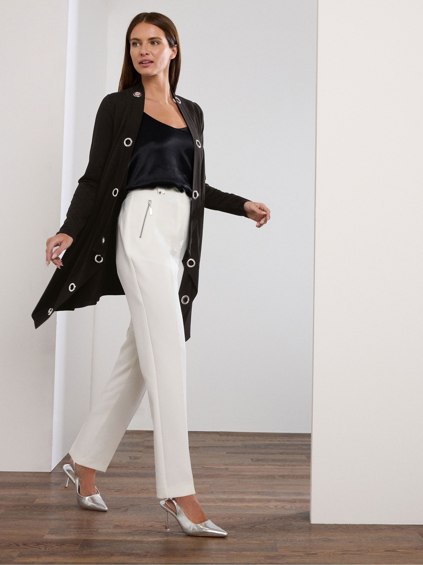 Buy Star by Julien MacDonald Black Eyelet Cardigan from the Next