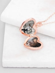 Treat Republic Personalised Heart Photo Locket - Image 4 of 5