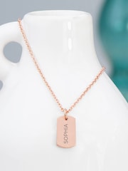 Treat Republic Personalised Name Tag Necklace - Image 1 of 5