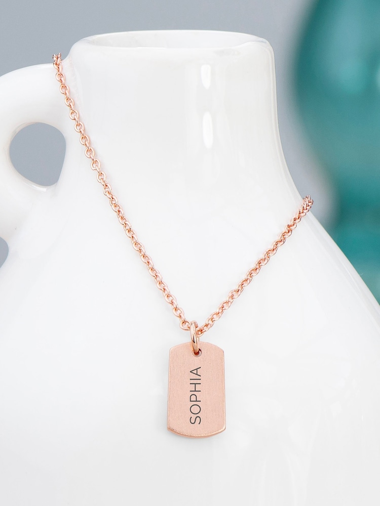 Treat Republic Personalised Name Tag Necklace - Image 1 of 5