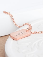 Treat Republic Personalised Name Tag Necklace - Image 2 of 5