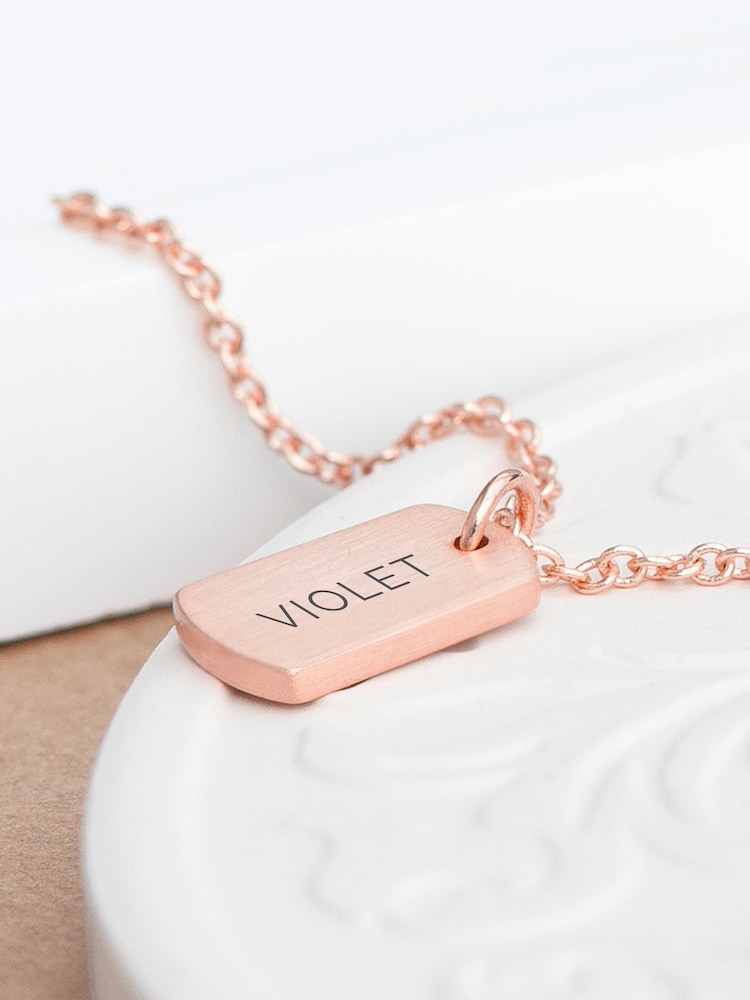 Treat Republic Personalised Name Tag Necklace - Image 2 of 5