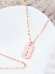 Treat Republic Personalised Name Tag Necklace - Image 3 of 5