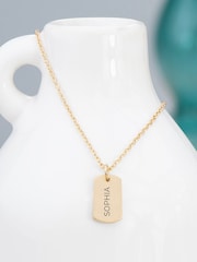 Treat Republic Personalised Name Tag Necklace - Image 1 of 5