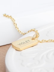 Treat Republic Personalised Name Tag Necklace - Image 2 of 5