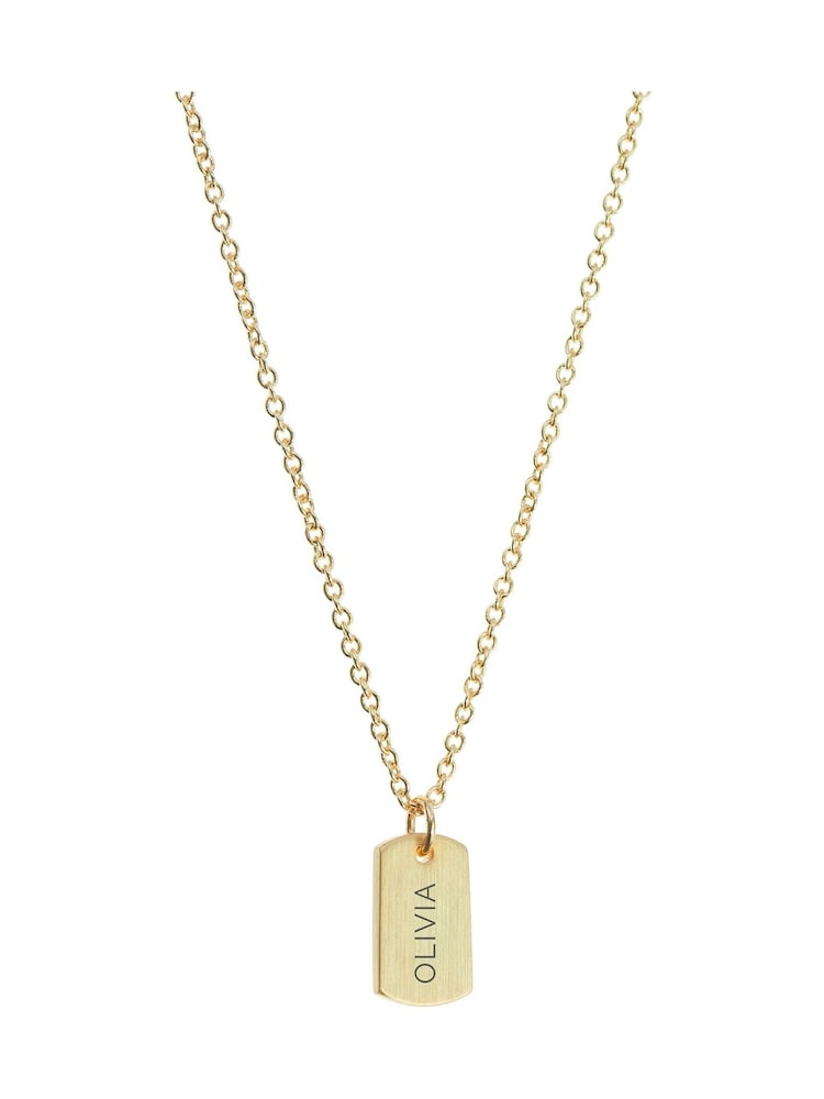 Treat Republic Personalised Name Tag Necklace - Image 5 of 5