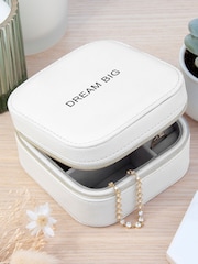 Treat Republic Personalised Bold Message Travel Jewellery Case - Image 1 of 5