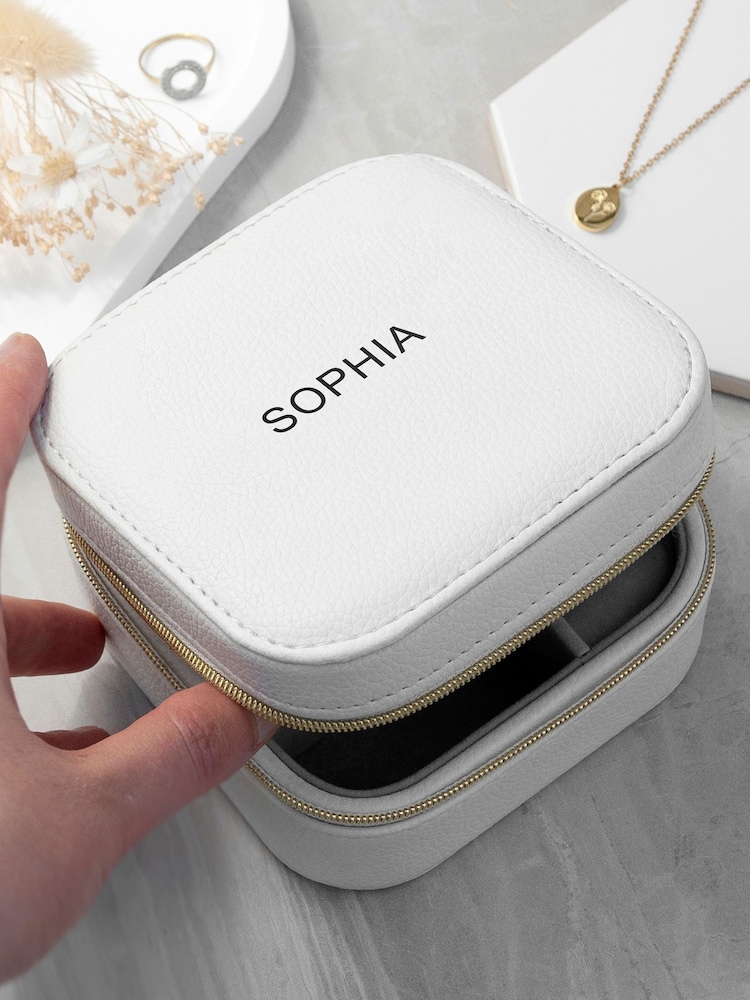 Treat Republic Personalised Bold Message Travel Jewellery Case - Image 2 of 5