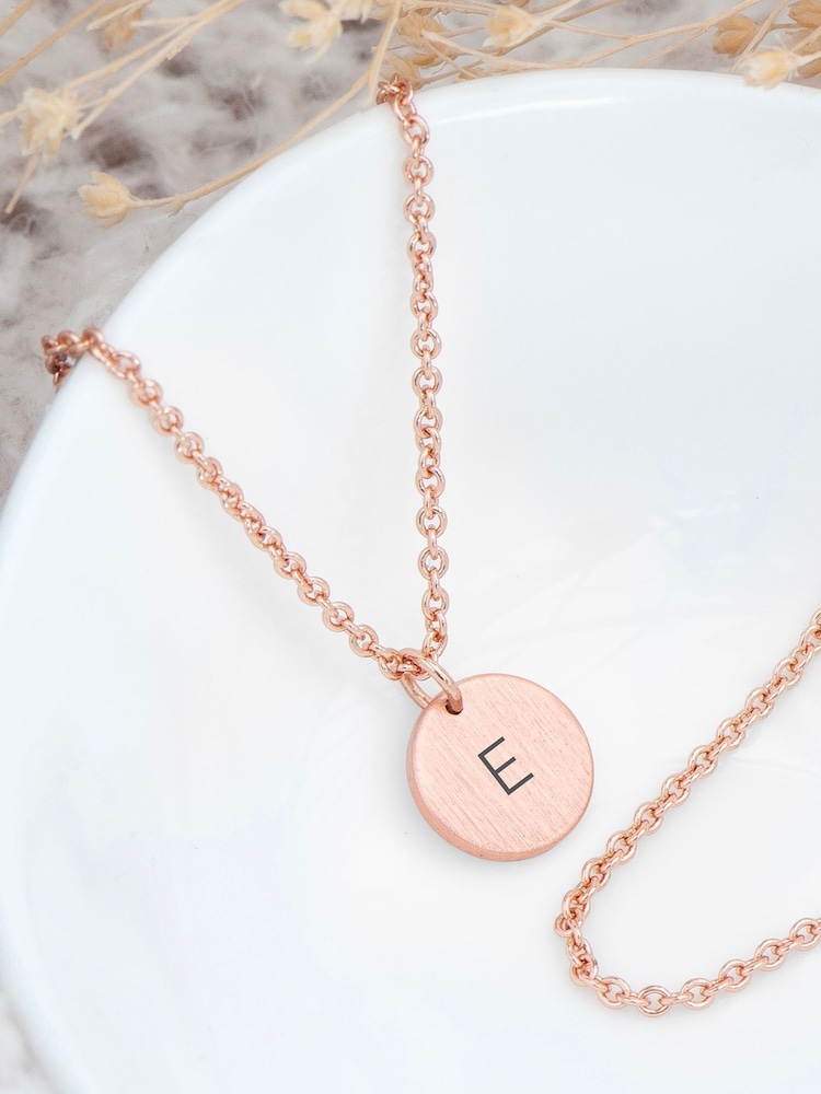 Treat Republic Personalised Monogrammed Round Tag Necklace - Image 1 of 5
