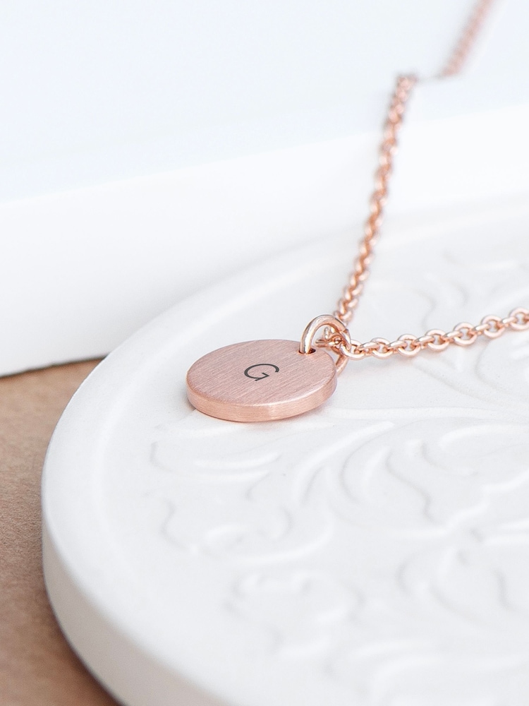 Treat Republic Personalised Monogrammed Round Tag Necklace - Image 2 of 5