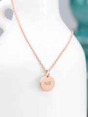 Treat Republic Personalised Monogrammed Round Tag Necklace - Image 3 of 5