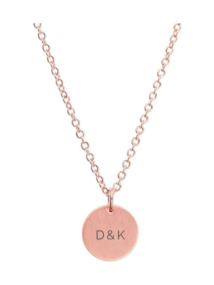 Treat Republic Personalised Monogrammed Round Tag Necklace - Image 5 of 5