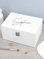 Treat Republic Personalised Contemporary Mirrored Jewellery Box - Image 1 of 3