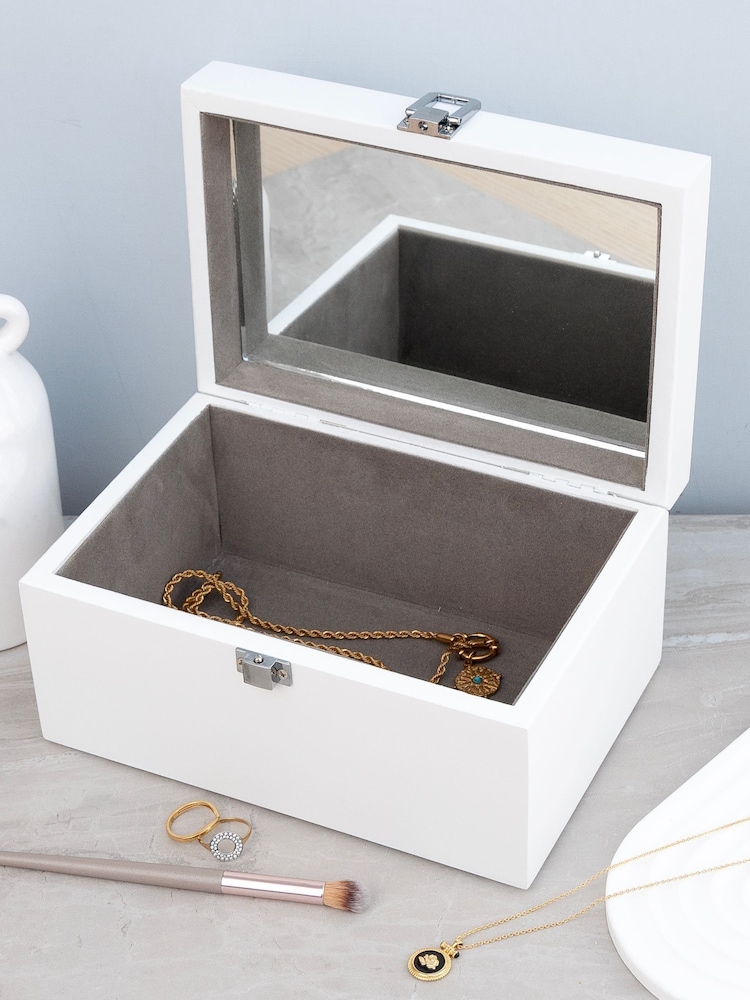 Treat Republic Personalised Contemporary Mirrored Jewellery Box - Image 2 of 3