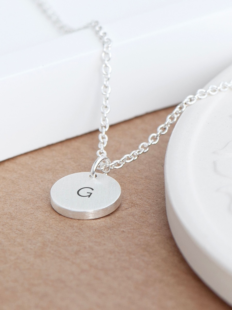 Treat Republic Personalised Monogrammed Round Tag Necklace - Image 2 of 5