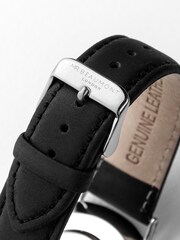 Treat Republic Mens Personalised Leather Watch with White Face - Image 3 of 5