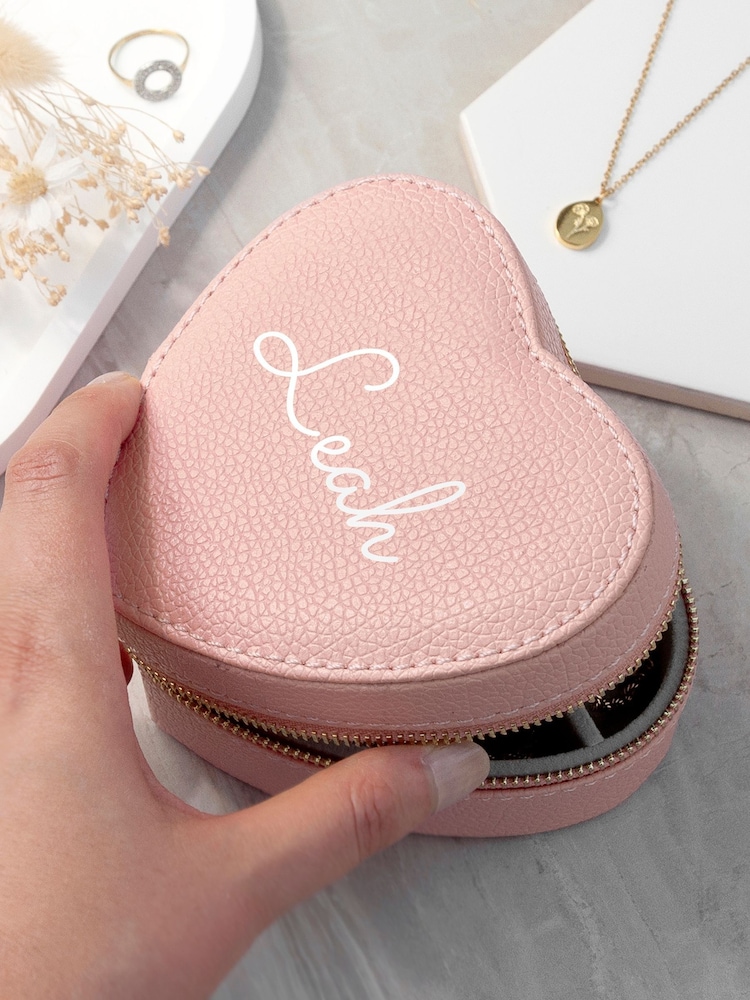 Treat Republic Personalised Heart Jewellery Case - Image 2 of 5