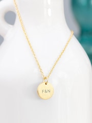 Treat Republic Personalised Monogrammed Round Tag Necklace - Image 3 of 5