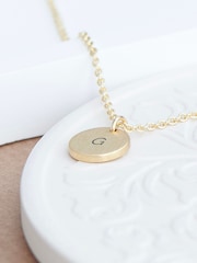 Treat Republic Personalised Monogrammed Round Tag Necklace - Image 4 of 5