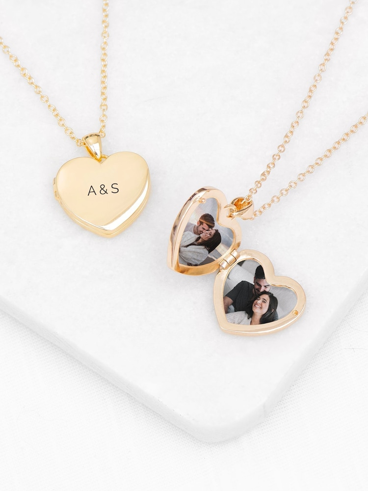 Treat Republic Personalised Heart Photo Locket - Image 1 of 5
