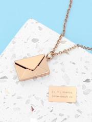 Treat Republic Personalised Secret Message Envelope Necklace - Image 4 of 5