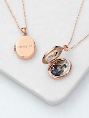 Treat Republic Personalised Oval Photo Locket - Image 1 of 5