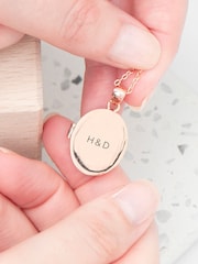 Treat Republic Personalised Oval Photo Locket - Image 3 of 5