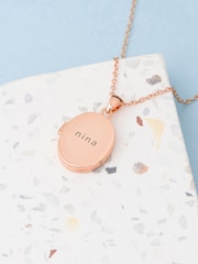 Treat Republic Personalised Oval Photo Locket - Image 4 of 5