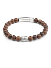 Treat Republic Mens Personalised Wooden Buddha Bracelet - Image 5 of 5