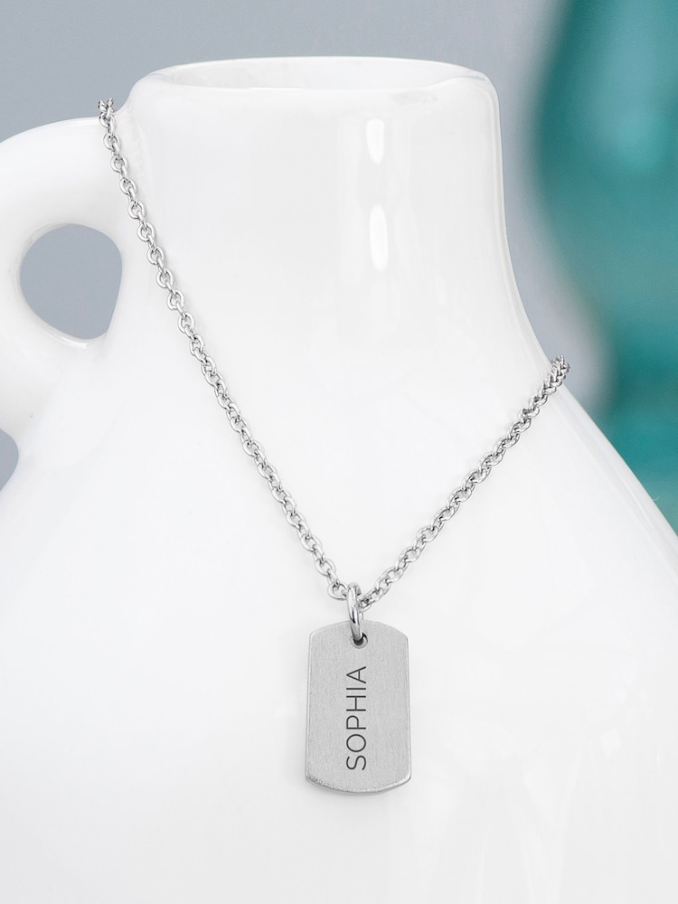 Treat Republic Personalised Name Tag Necklace - Image 1 of 5