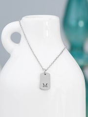 Treat Republic Monogrammed Tag Necklace - Image 3 of 5