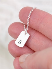 Treat Republic Monogrammed Tag Necklace - Image 5 of 5
