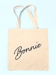 Treat Republic Personalised Name 100% Linen Tote Bag - Image 1 of 2