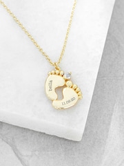 Treat Republic Baby Personalised Feet Necklace - Image 4 of 5